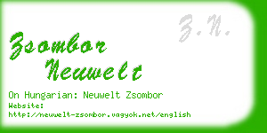 zsombor neuwelt business card